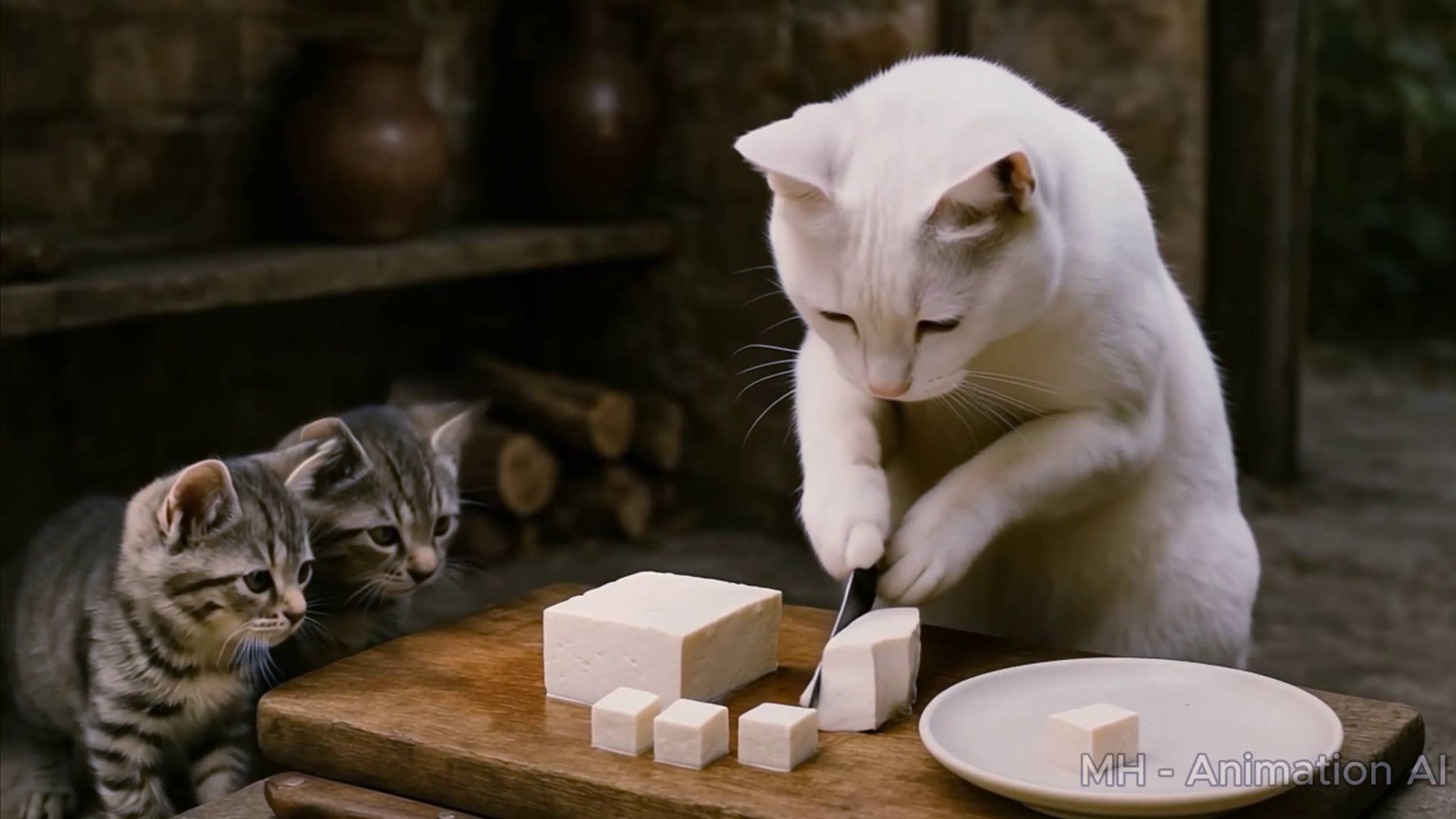 Котики и  тофу