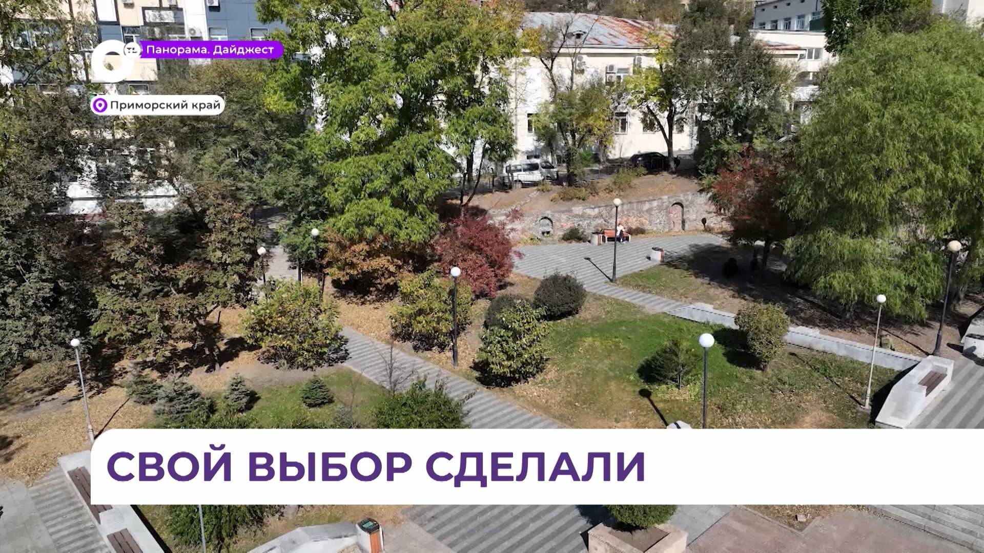 В Приморье завершилось голосование за благоустройство парков и скверов