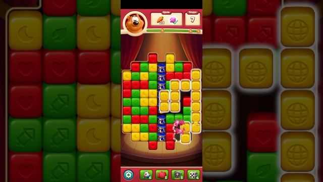 TOON BLAST МОБИЛЬНАЯ ИГРА ГОЛОВОЛОМКА В ЖАНРЕ ТРИ В РЯД — УРОВЕНЬ 37