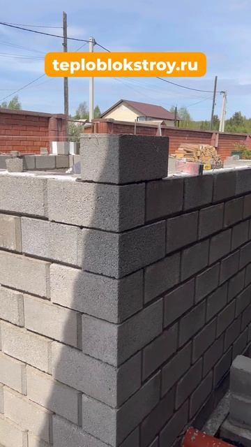 Котельная из теплоблоков с фаской 20х30х40