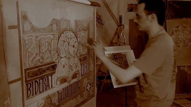 ИнтAрт Студия IntArt Studio процесс создания росписи