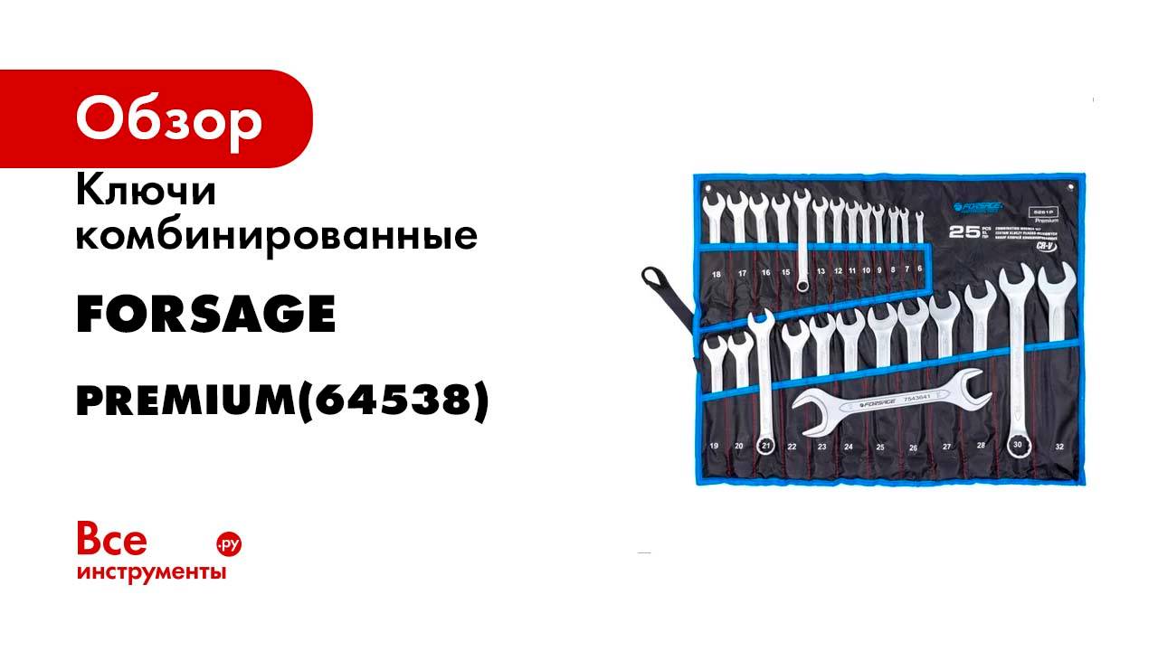 Ключи комбинированные Forsage (6-28мм) F-5261P+1 PREMIUM(64538)