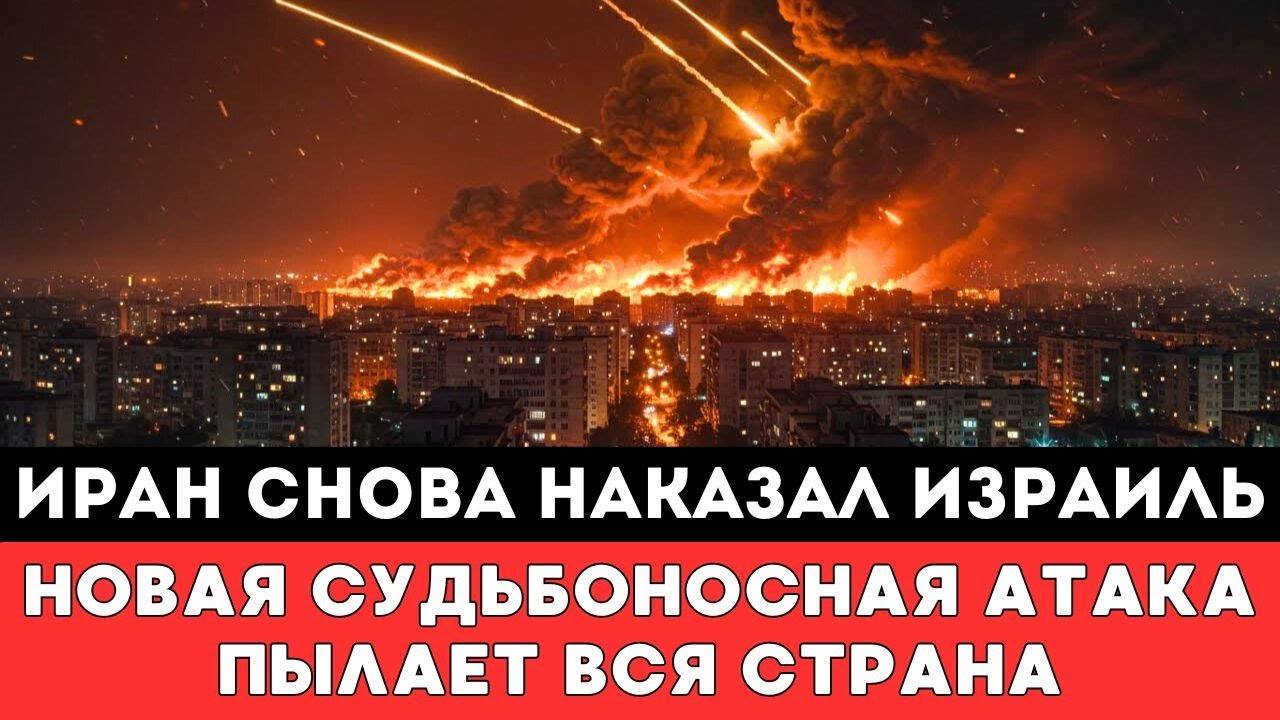 ИРАН СНОВА АТАКОВАЛ ИЗРАИЛЬ — И НАКАЗАЛ ОТРЕАГИРОВАВШИХ НА ГРОМКУЮ И МОЩНУЮ АТАКУ ТЕЛЬ-АВИВА И ХАЙФ