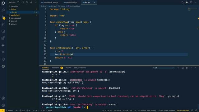 08 - Linting and Formatting Go Code
