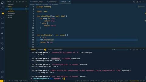 08 - Linting and Formatting Go Code