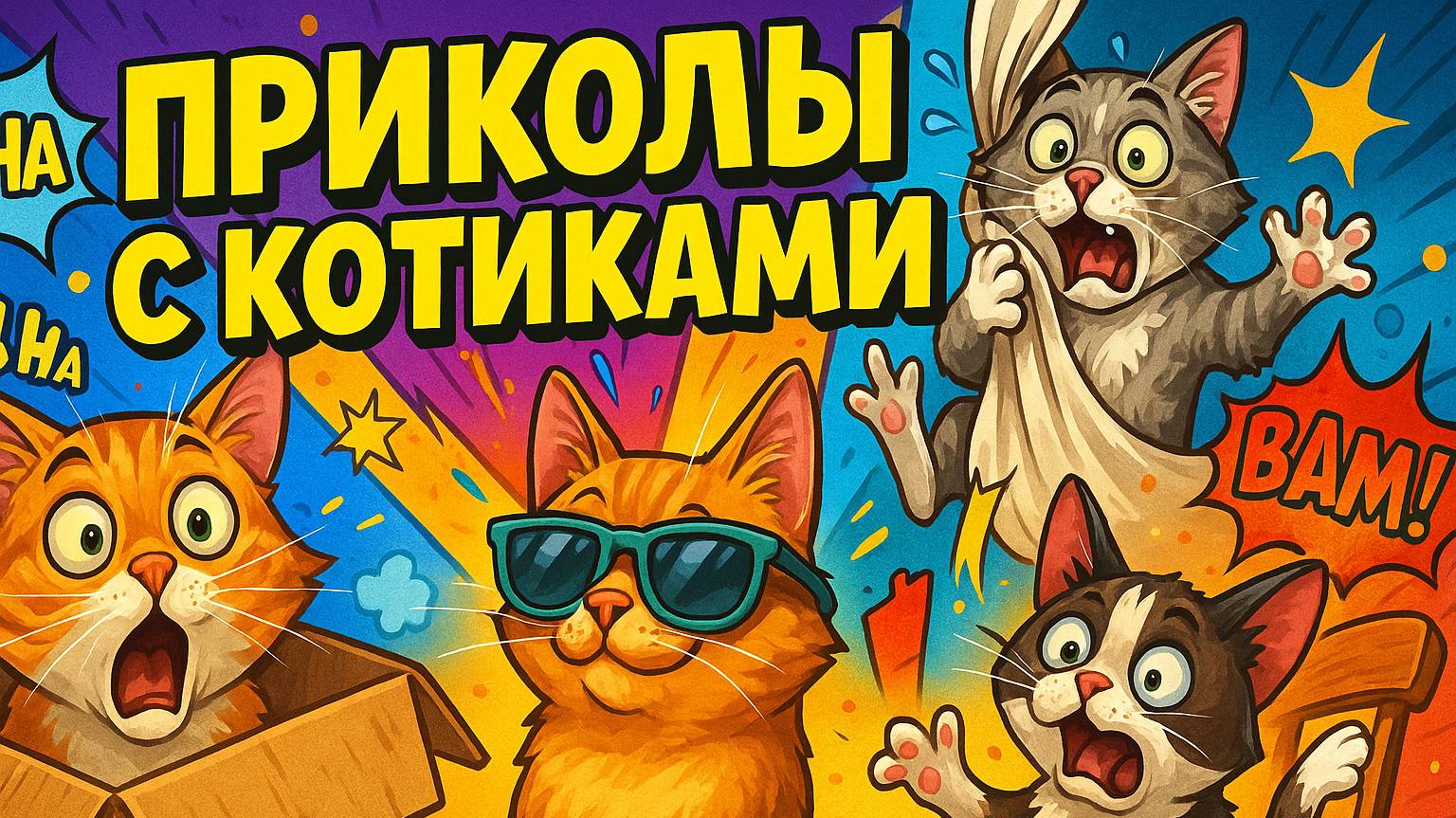 Приколы с котами! Смешные видео с животными! #7