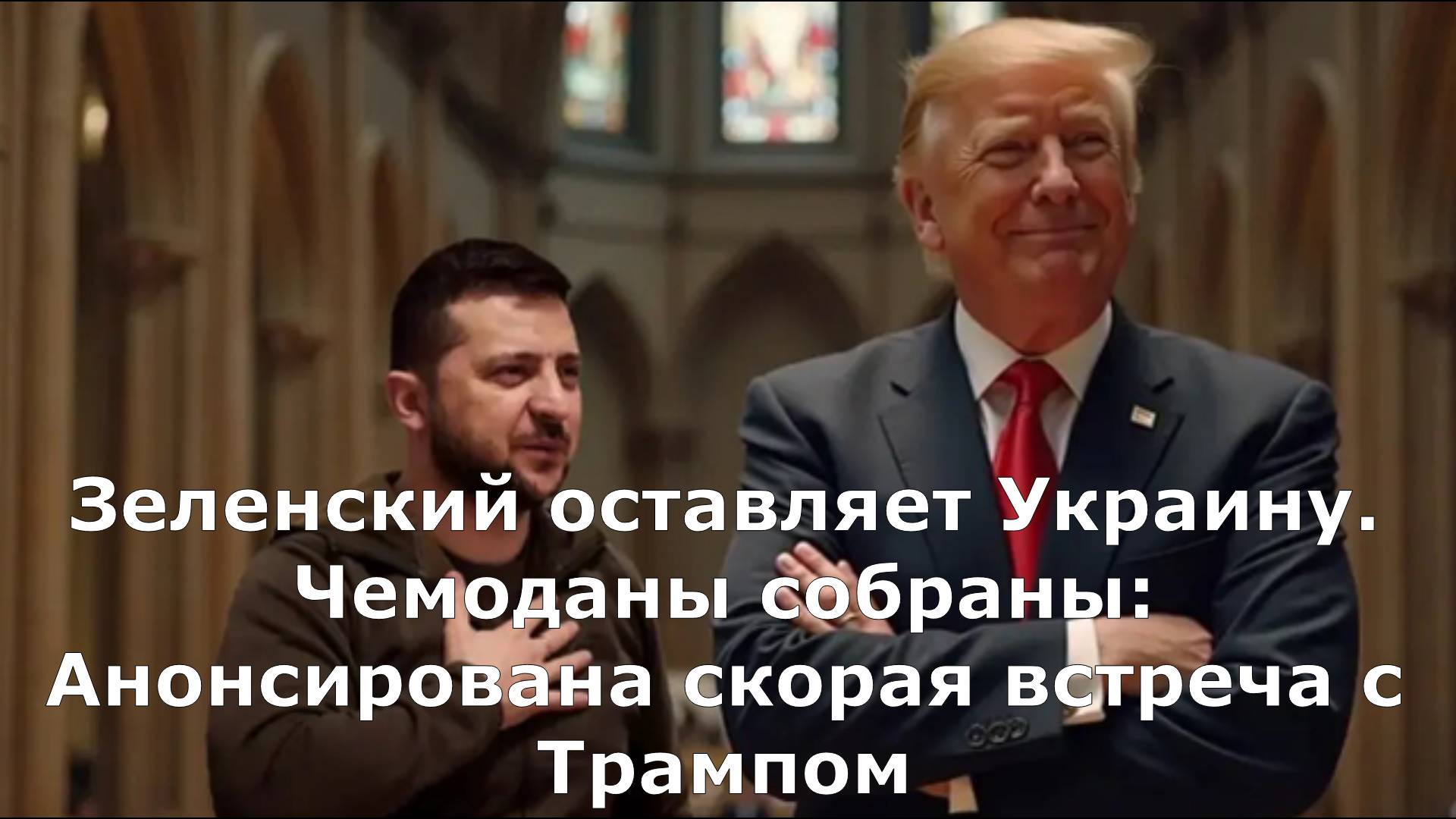 Зеленский оставляет Украину. Чемоданы собраны: Анонсирована скорая встреча с Трампом