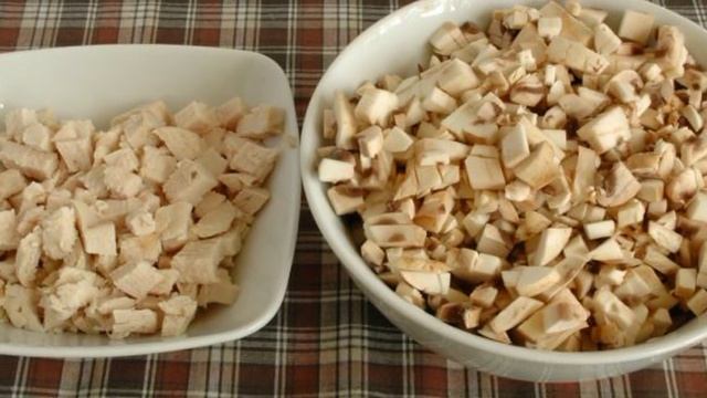 Гренки с грибами