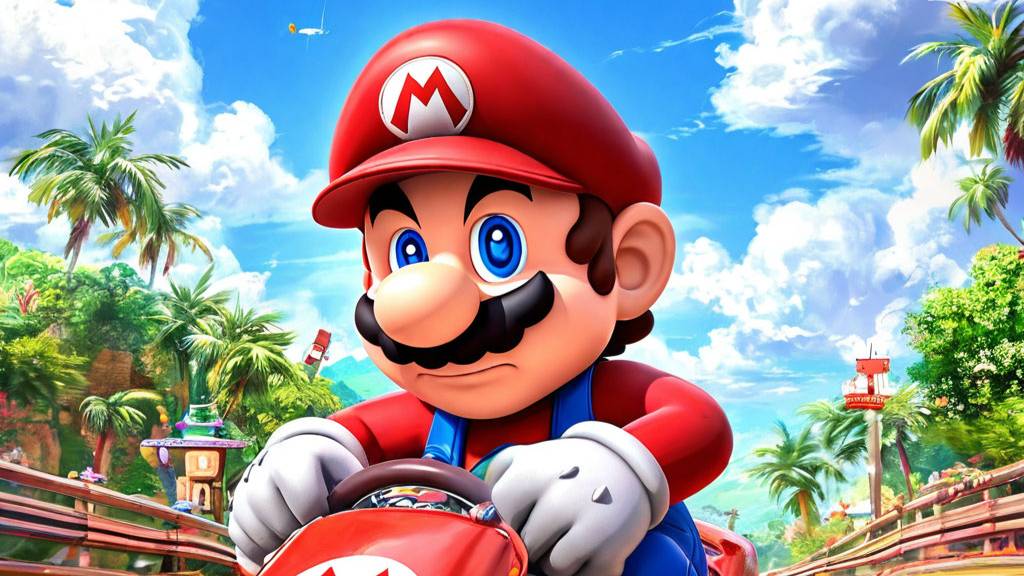 Mario Kart — Битва за золото на трассе "Coconut Mall"!