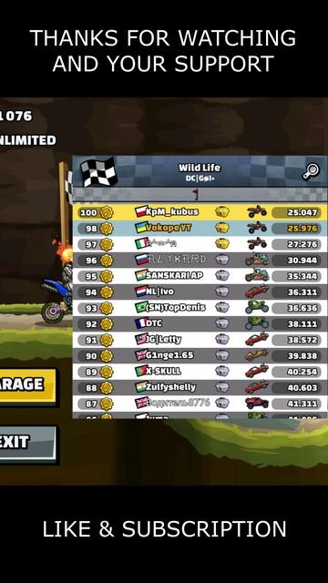 🎧 Is MOTOCROSS The Best Today? 🎧 (Wild Life) - Hill Climb Racing 2 #shorts #hcr2