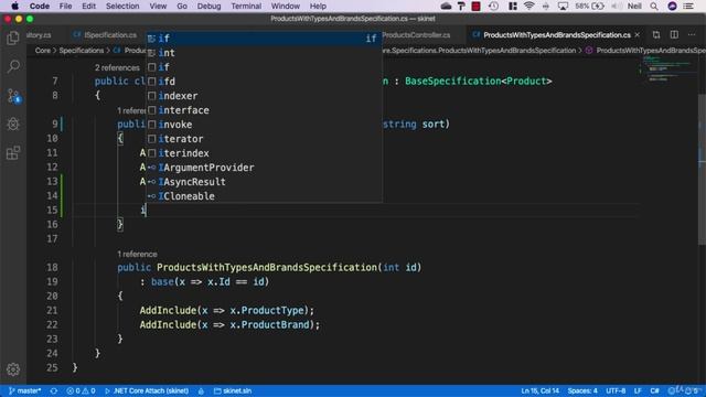 061 Adding a sorting specification part 2