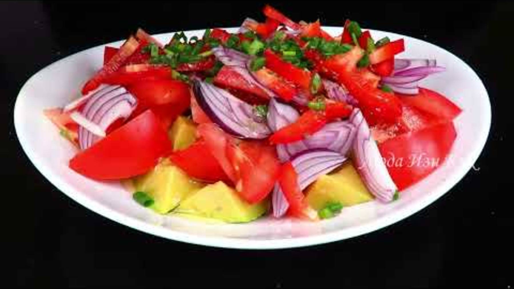 Вкусный и Полезный Салат с авокадо и помидорами на каждый день обед ужин Пост Веган
