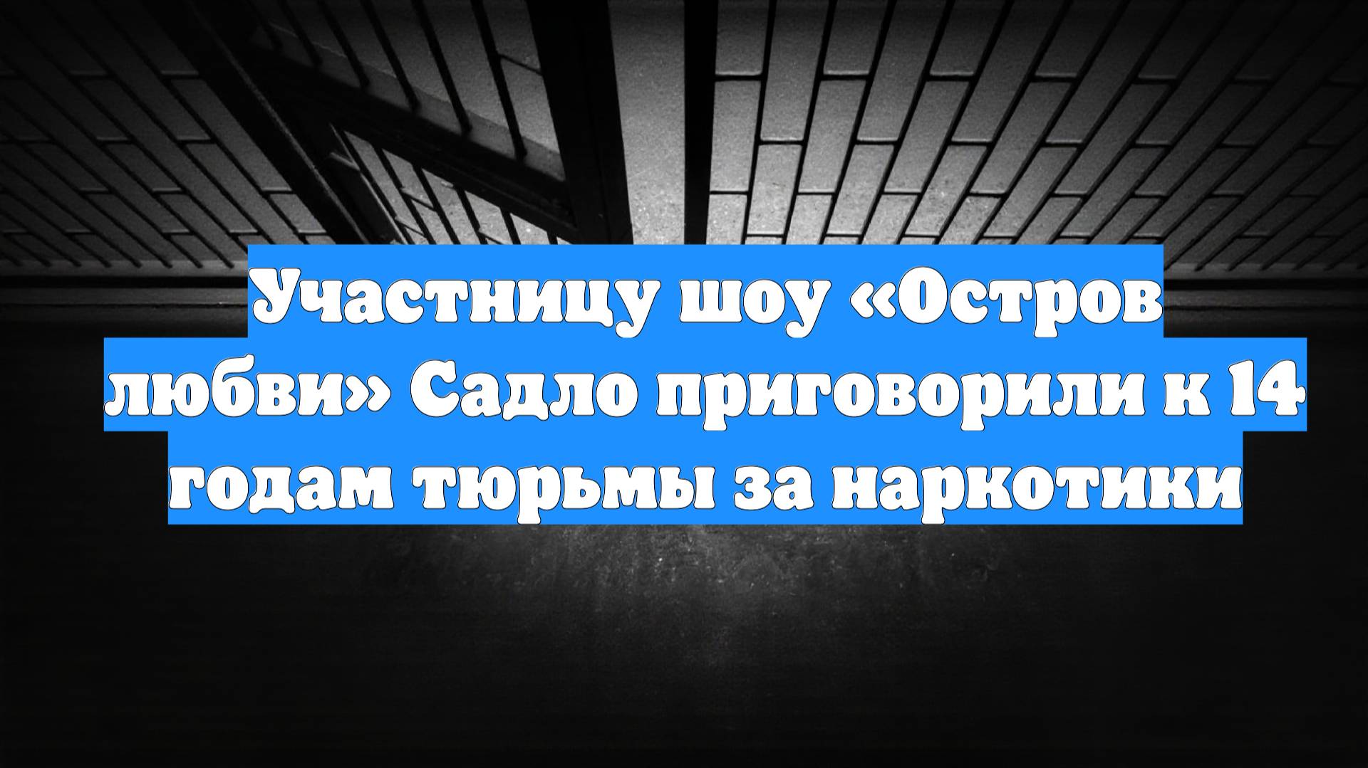 Участницу шоу «Остров любви» Садло приговорили к 14 годам тюрьмы за наркотики