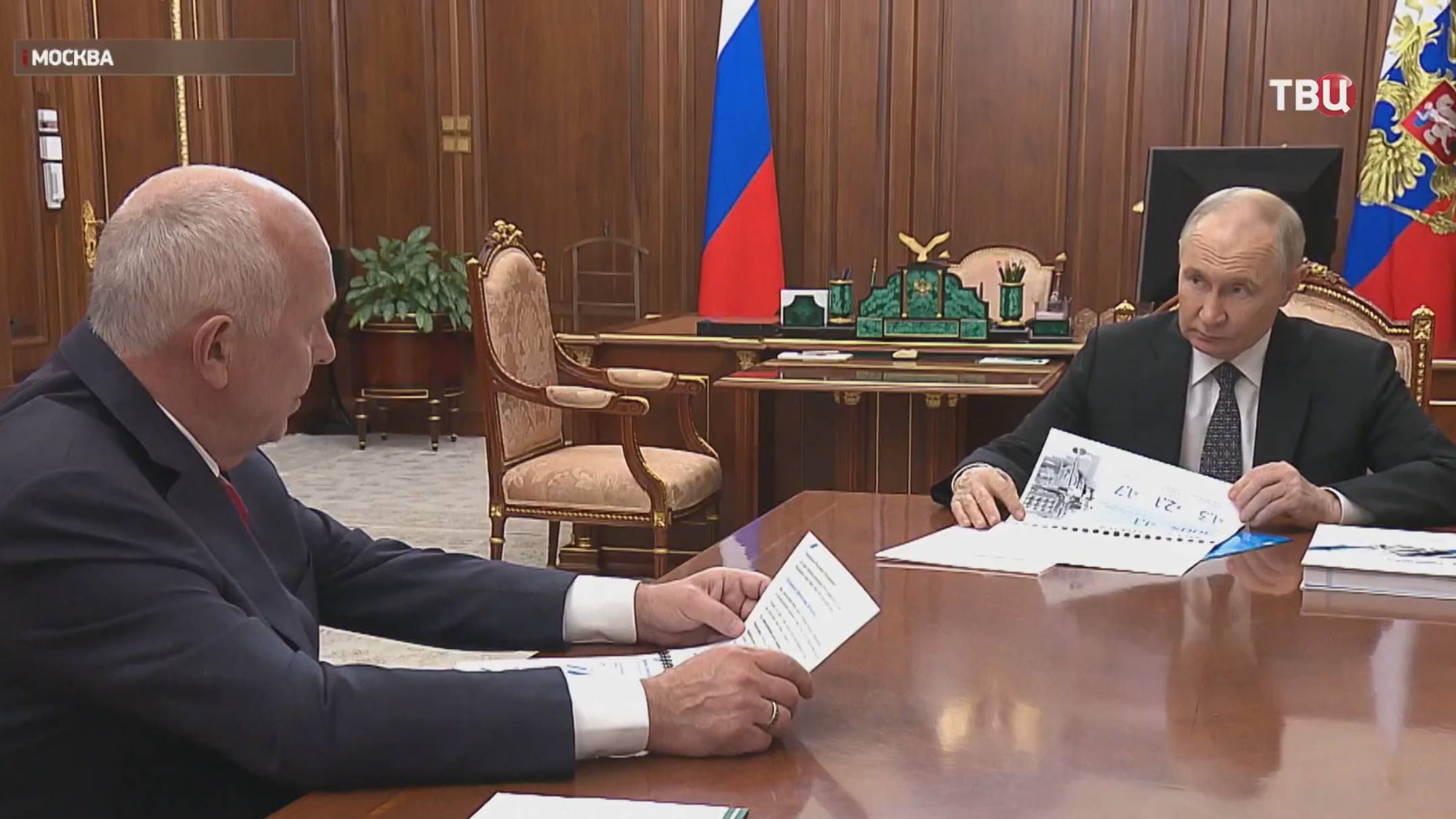 Глава "Ростеха" доложил Путину об итогах работы корпорации за прошлый год / События на ТВЦ