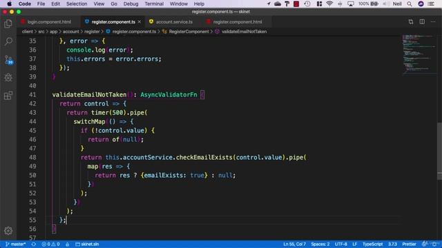 203 Async validation