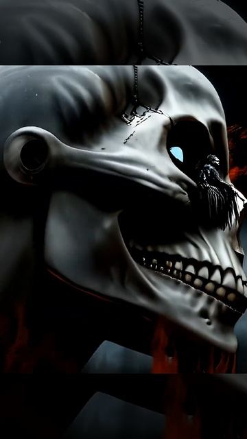 Witch's Skull #art#aiart#digitalart#horror#scary#creepy#neuroart#surreal#virtualart#midjourney
