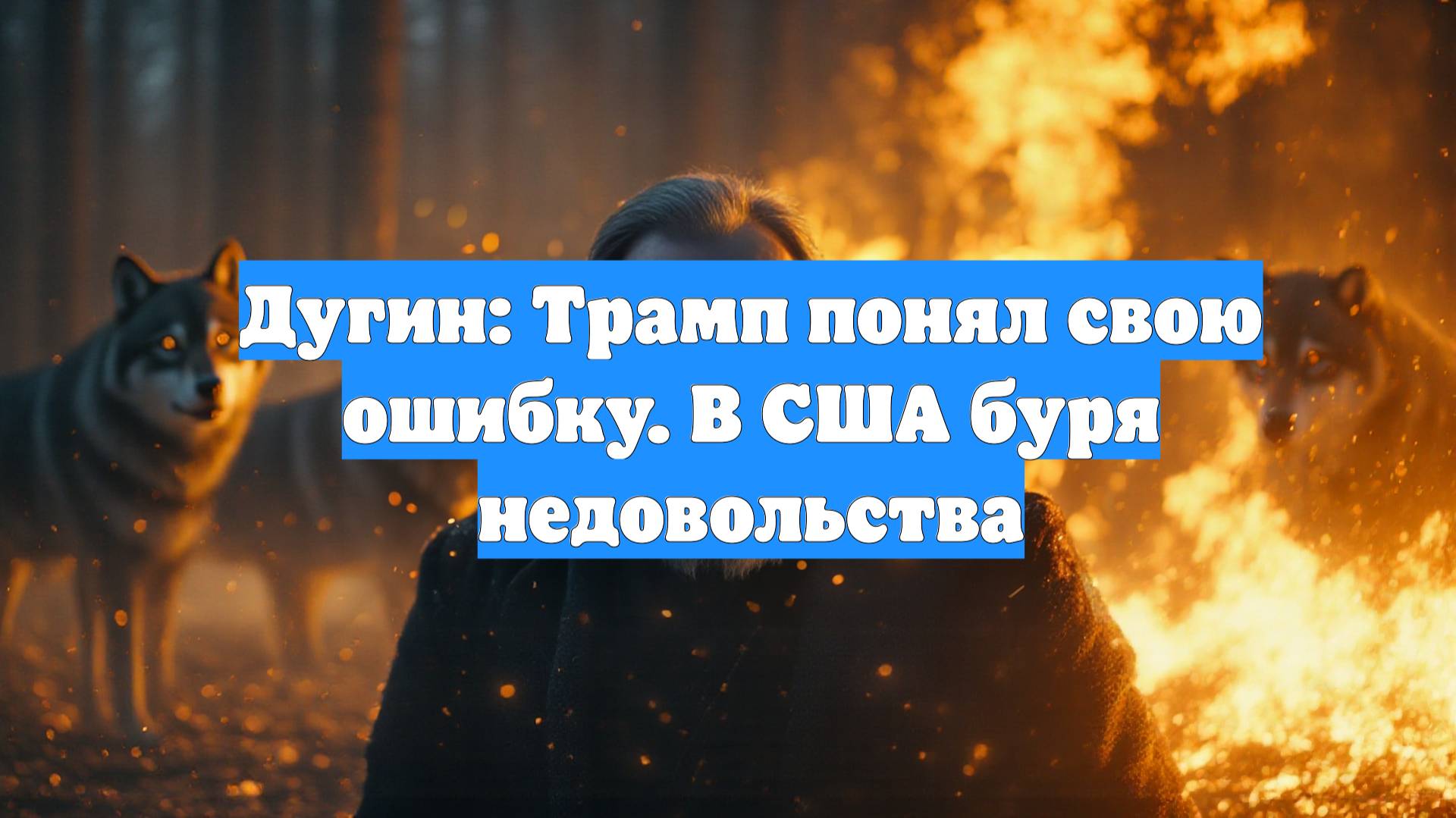 Дугин: Трамп понял свою ошибку. В США буря недовольства