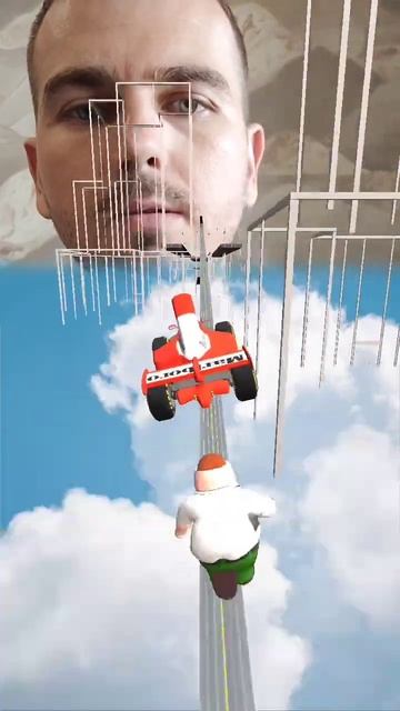 Играю на гоночной машине