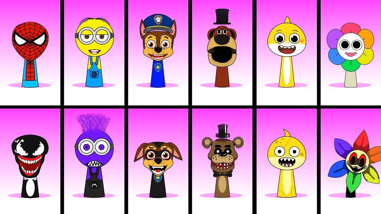 СПРУНКИ VS ИТАЛЬЯНСКИЕ МЕМЫ - ВСЕ ФАЗЫ ПОЛНЫЙ СБОРНИК (Incredibox Sprunki) #sprunki #СПРУНКИ