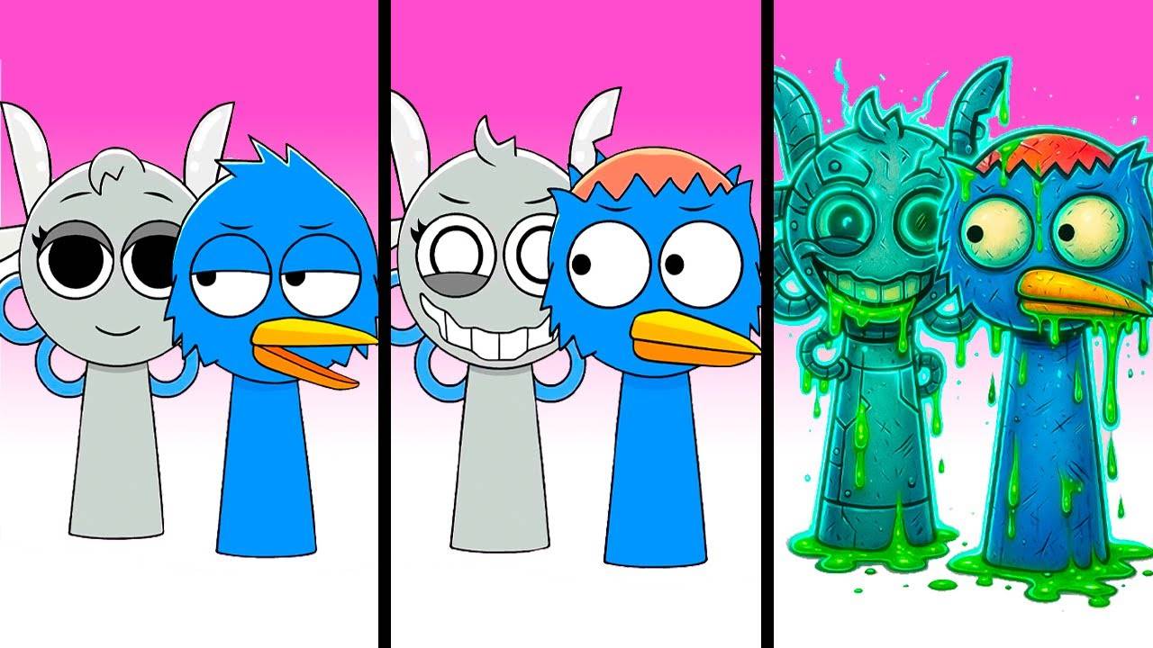 Спрунки Азури знакомится с Селиной #sprunki #incredibox #incrediboxsprunki