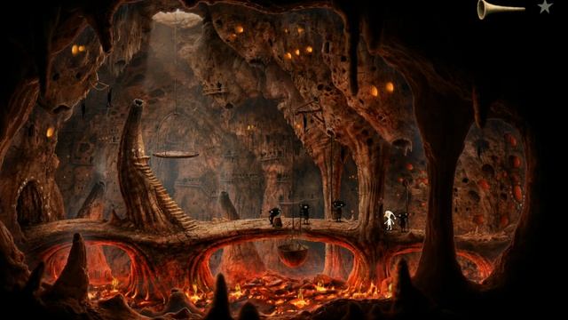 Часть 120 Прохождение игры Samorost 3 от Kibertok Гном спускается с чертям и проверяет озеро лавы