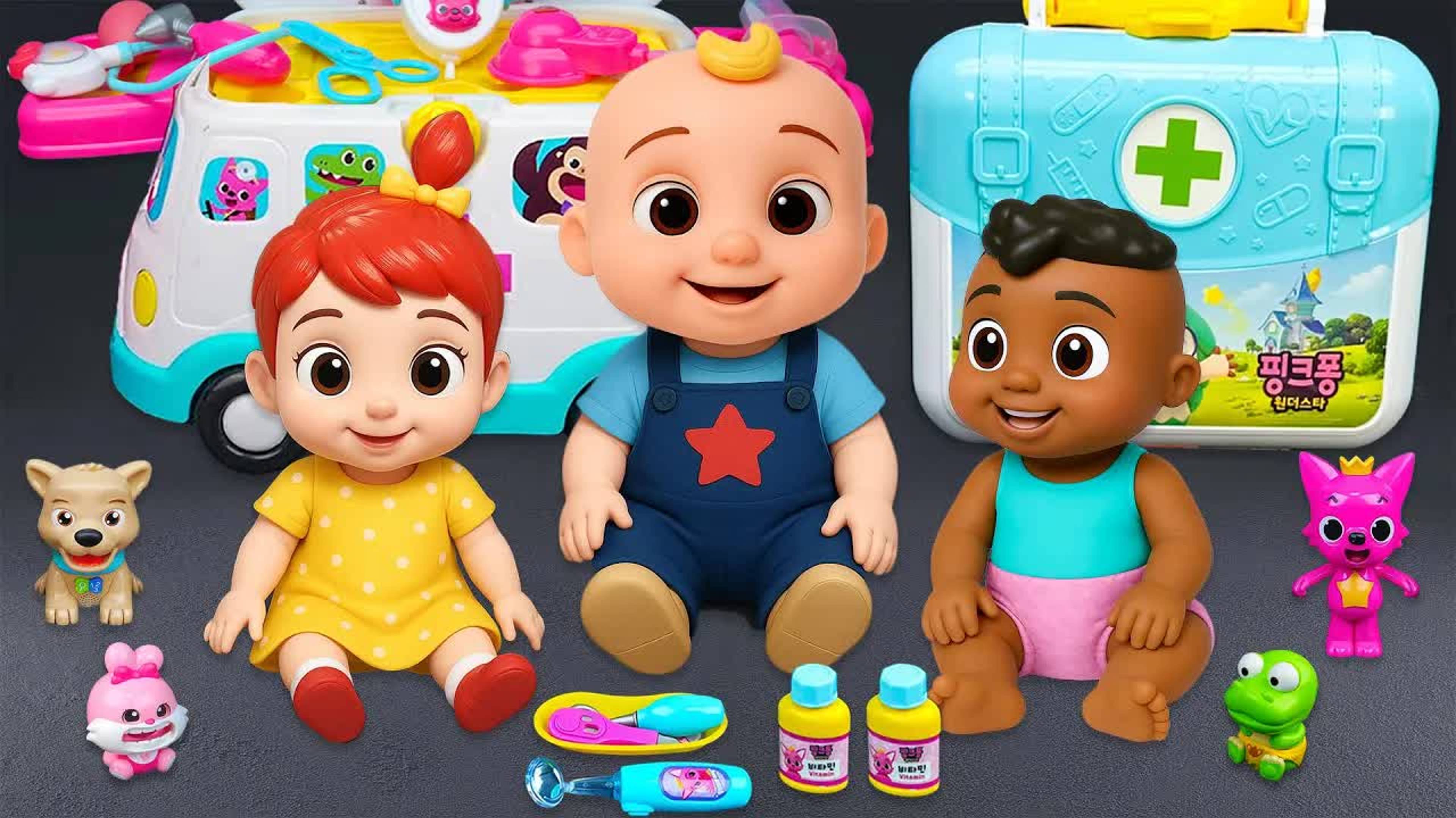 Залипательное видео. Мультфильм для детей и малышей. Игрушки куклы