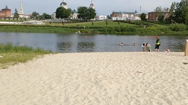 Пляж реки Коломенка после благоустройства. Краткий обзор.