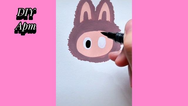 Нарисовать лапупу фломастерами легко и красиво.