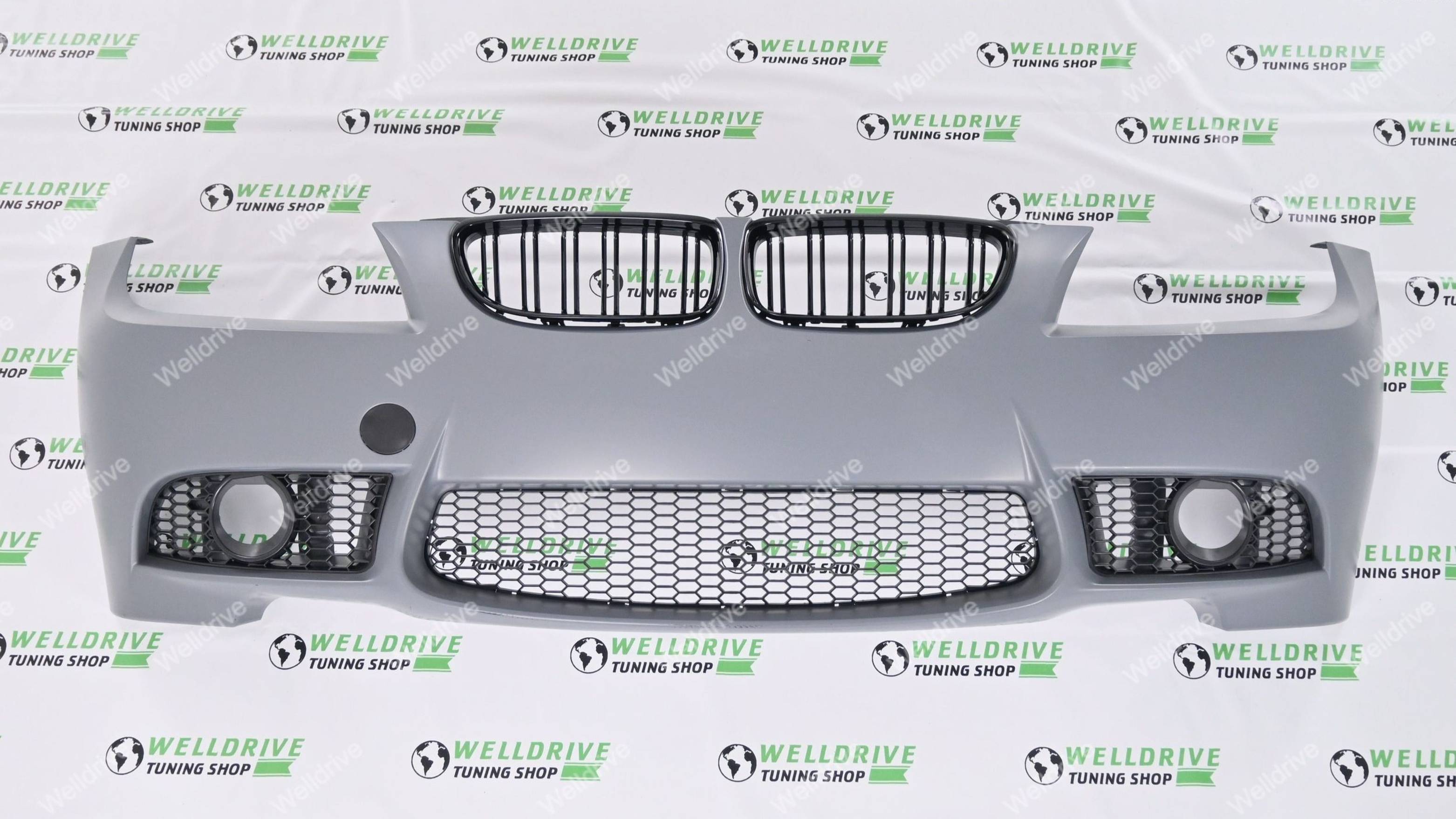 Бампер передний BMW 3 E90 E91 рест M3-Look решетки