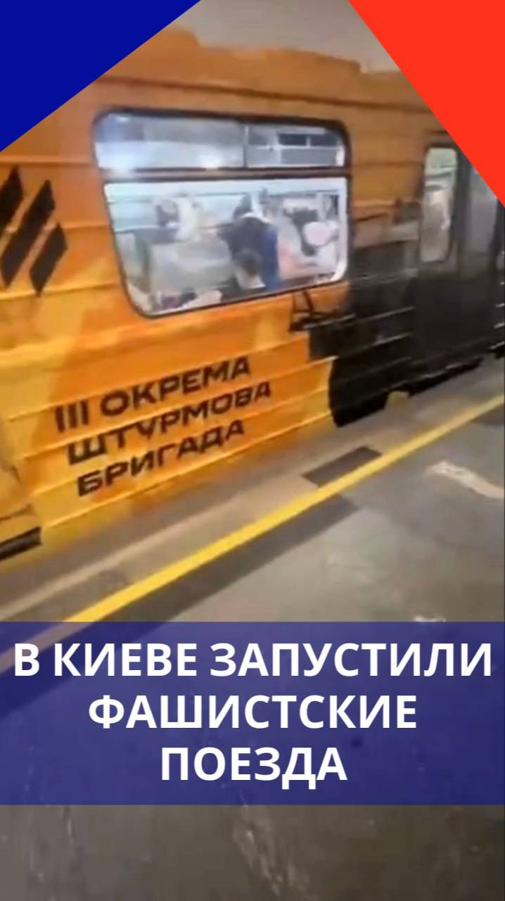 Видели уже? В Киеве появились поезда с нацистской символикой. А что будет дальше? Ваши версии - ?