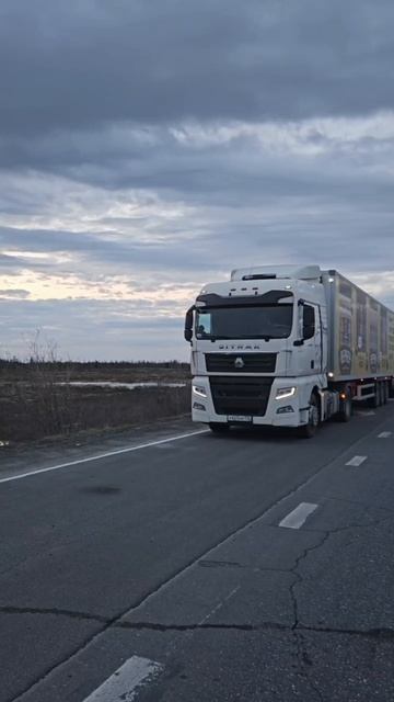 Белые ночи Ямала #водитель #дорога #работа #автомобиль #дальнобой
