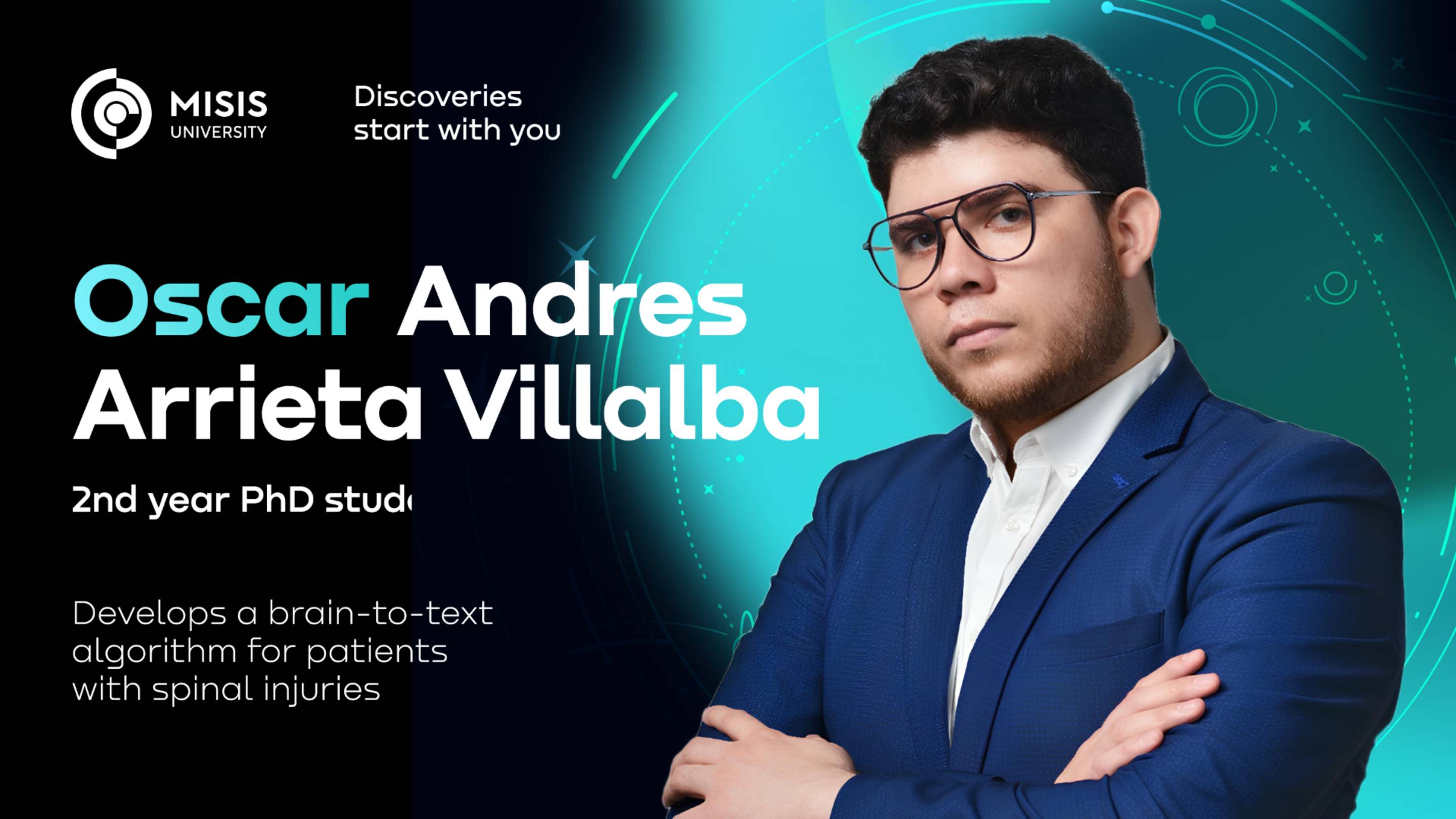 Discoveries start with you: Oscar Andres Arrieta Villalba