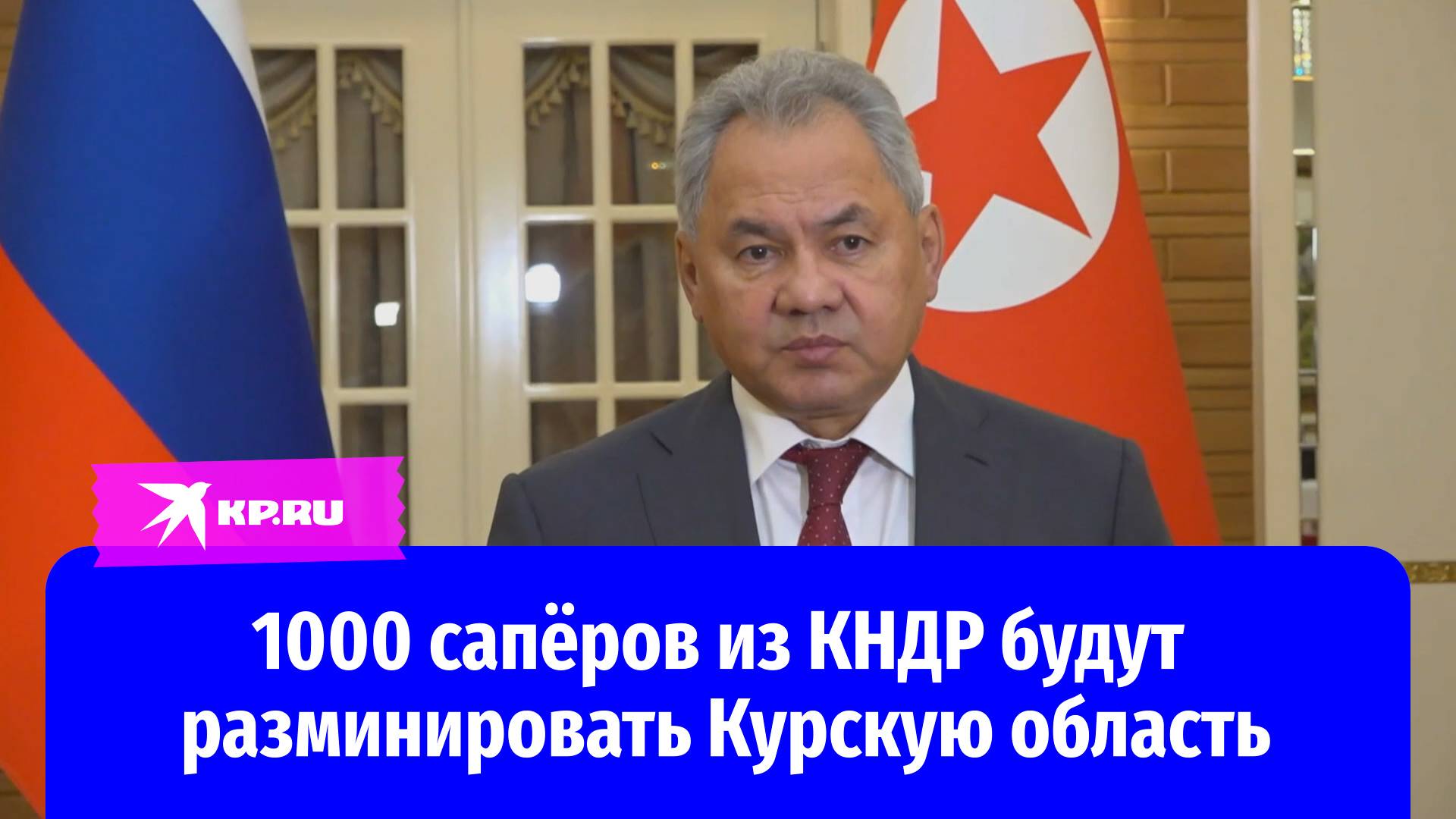 Шойгу сообщил, что КНДР направит 5000 строителей на восстановление Курской области