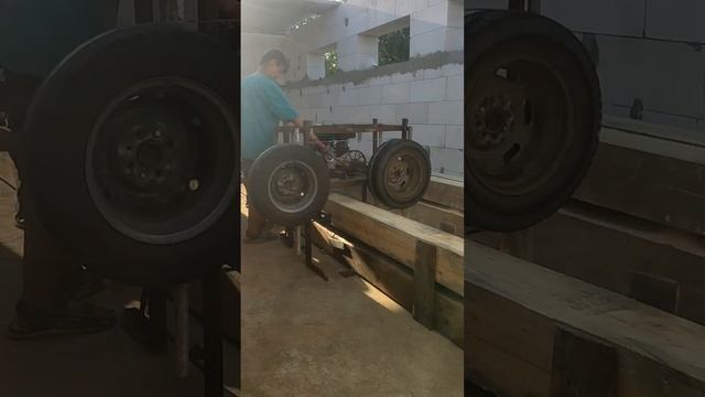 Ленточная пилорама своими руками. Запуск.