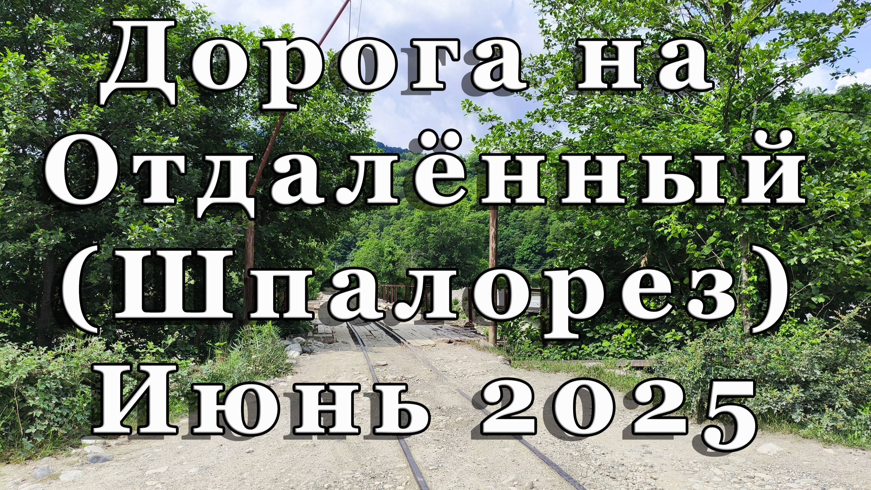 Дорога на Отдаленный (Шпалорез) в Апшеронском районе Краснодарского края, июнь 2025 г.