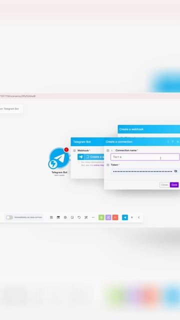 Создаем Telegram бота за 60 секунд! #make  #автоматизация #chatgpt #telegrambot #telegram #сценарий