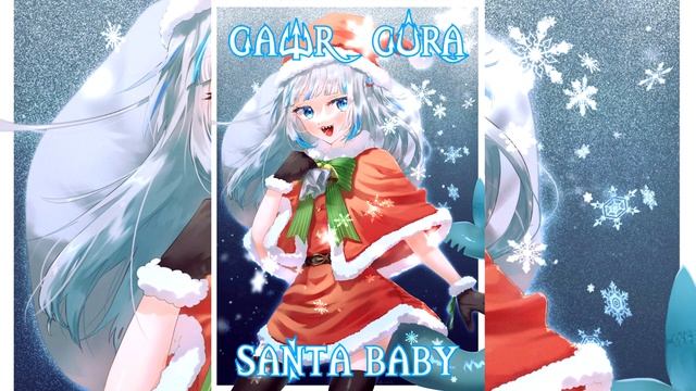 91 (Remastered Audio) Santa Baby Sung By @GawrGura