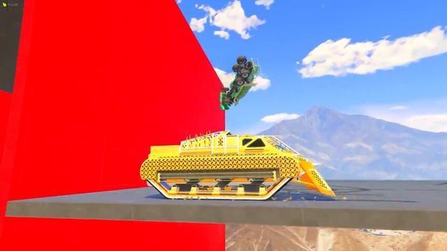 FlazinHOW FAR CAN A JET BUSES CLICK UP THE STAIRS - EXPERIMENTS IN GTA 5 ONLINE