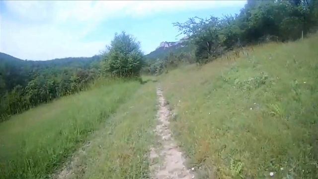 Велопутешествие Крым 2017 День 2 часть 1 Минестерская балка, подъём на Кая Бою