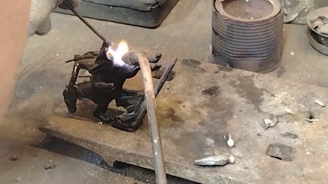 Реставрация художественного литья. Буденовец на коне. Часть вторая