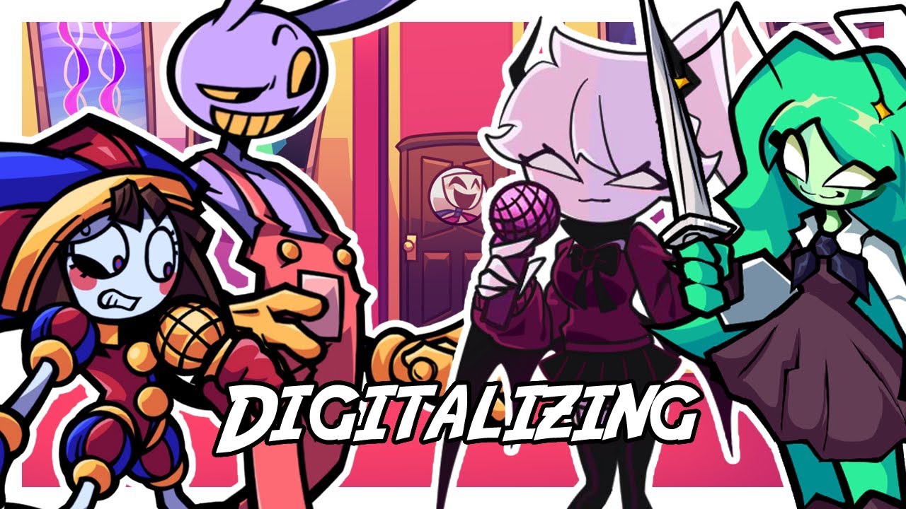 FNF Digitalizing but it's Pomni & Jax vs Caroline & Selvena