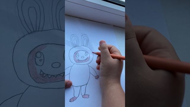 Вторая часть рисования Лабубу