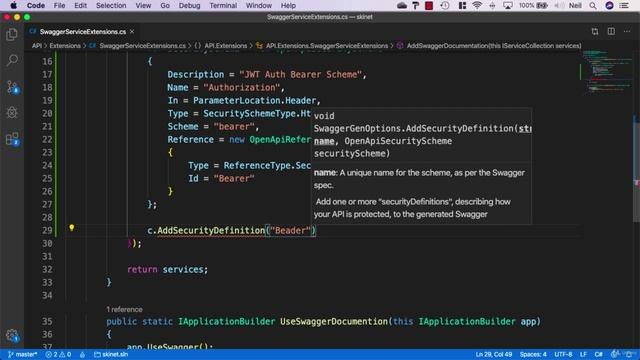 185 Updating swagger config for identity