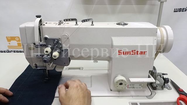 Двухигольная машина Sun Star KM-797 (комплект) БУ (с откллёг)