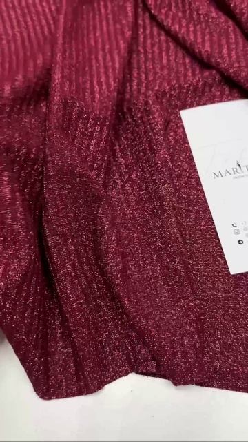 Трикотаж лапша Alta Moda. Цвет бордовый