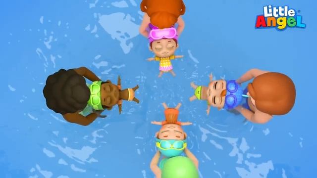 Little Angel - Наш Первый Урок Плавания   Развивающие Мультики Для Детей   Little Angel Русский