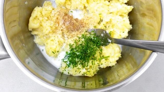 Картофельное пюре с креветками