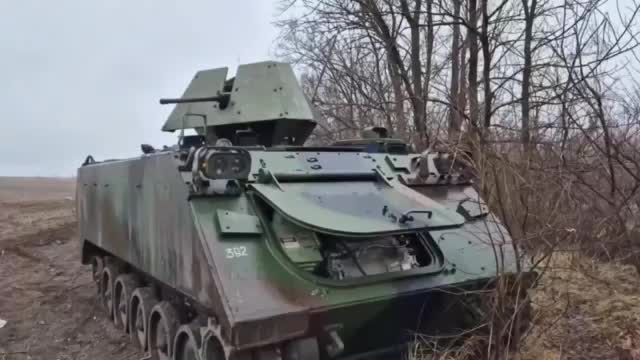 Выведенная из строя ББМ М-113 ВСУ в Харьковской области.
