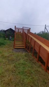 Зимняя деревянная горка "Зима-8"