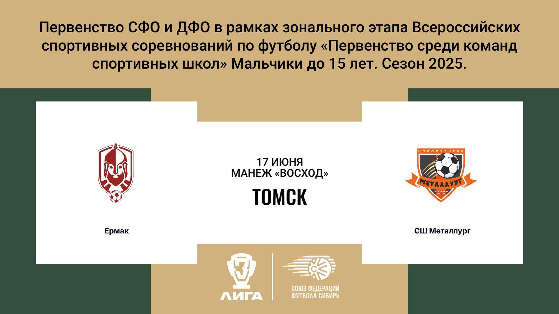 «Ермак» г. Томск - «СШ Металлург» г. Новокузнецк.Первенство СФО и ДФО. Мальчики до 15 лет.